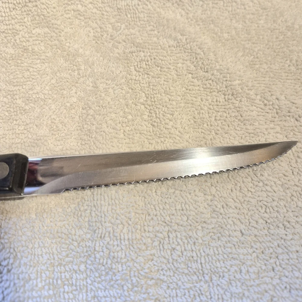 Cutco 1721 KA Serrated Trimmer Knife Brown Handle Olean NY 4 14/16th
